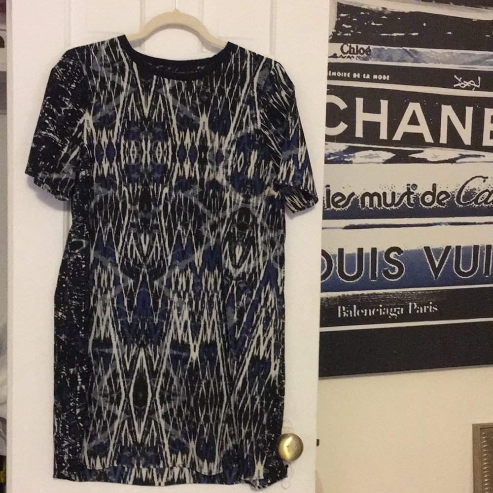 Topshop Print T-Shirt Dress